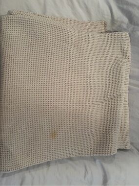 Boll and Branch pewter waffle blanket full/queen